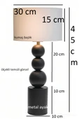 Casa Metal Kumaş Abajur GECE LAMBASI thumbnail 3