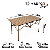 Madfox Surface Katlanir  Kamp Masasi Büyük Boy thumbnail 5