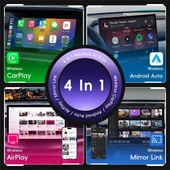 Yeni Nesil USB 4in1 Kablosuz CarPlay & Android Auto Smart Box thumbnail 2