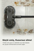 FANTOM Pluto P 6100 Plus Cyclone Elektrikli Moplu Dikey Süpürge Siyah thumbnail 7