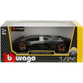 Bburago Lamborghini Terzo Millennio 1:24 Siyah Model Araba thumbnail 2
