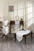 Gardenya Salon Takımı 5 Parça Krem thumbnail 1