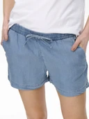 ONLY Tencel Kumaş Kısa Bayan Şort 15226321 thumbnail 5