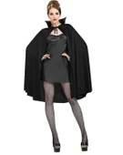 Siyah Renk Yakalı Halloween Pelerini 90 cm thumbnail 1
