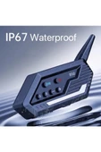 Bt62 Motosiklet Kask Kulaklığı Bluetooth Intercom 2 Intercom Bağlantılı thumbnail 1