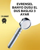 Masaj Ve Yağmur Modlu Çok İşlevli Paslanmaz Çelik Duş Başlığı thumbnail 1