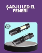 Suya Dayanıklı 4 Modlu Mini Led El Feneri thumbnail 1