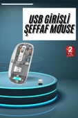 Kablosuz Mouse Fare Şarjlı Bluetooth Wireless Çift Modlu Sessiz thumbnail 1