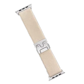 Newface Apple Watch 42mm Forest Kumaş Kordon - Krem thumbnail 3