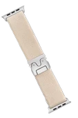 Newface Apple Watch 42mm Forest Kumaş Kordon - Krem thumbnail 1