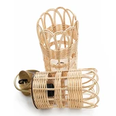 Bambu Bardak Model Sarkıt Avize 16 cm – E27 Duylu Dekoratif Bambu Avize thumbnail 1