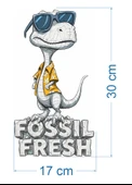 Fossil Fresh tasarımı Ütü ile yapılabilinen tekstil DTF Baskı thumbnail 3