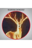 Trezon Sürreal Sarı Geyik Tablosu-6649 thumbnail 7