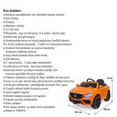 Maestro GT 4x2 12V Akülü Uzaktan Kumandalı Emniyet Kemerli 2x Arka Süspansiyonlu Çocuk Akülü Araba thumbnail 2