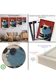 Trezon Ahşap Çerçeveli Cool Kedi Tablo-7643 thumbnail 5
