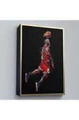 Trezon Ahşap Çerçeveli Michael Jordan Tablo-7766 thumbnail 3