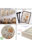 Trezon Ahşap Çerçeveli Soft Çiçekler Tablo-8035 thumbnail 5