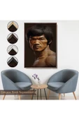 Trezon Ahşap Çerçeveli Bruce Lee Tablosu-7749 thumbnail 7