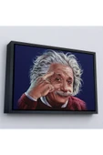 Trezon Ahşap Çerçeveli Albert Einstein Tablosu-7252 thumbnail 3
