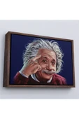 Trezon Ahşap Çerçeveli Albert Einstein Tablosu-7252 thumbnail 2