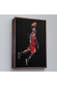 Trezon Ahşap Çerçeveli Michael Jordan Tablo-7766 thumbnail 2