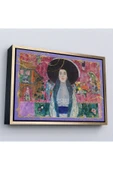 Trezon Ahşap Çerçeveli Gustav Klimt - Adele Bloch Tablo-7086 thumbnail 3