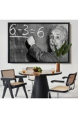 Trezon Ahşap Çerçeveli Albert Einstein Tablosu-7246 thumbnail 8