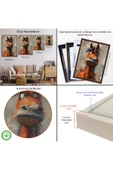 Trezon Ahşap Çerçeveli Sevimli Eşek Tablosu-7893 thumbnail 5