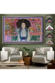 Trezon Ahşap Çerçeveli Gustav Klimt - Adele Bloch Tablo-7086 thumbnail 6