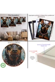 Trezon Ahşap Çerçeveli Doberman Tablosu-7828 thumbnail 5