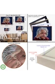 Trezon Ahşap Çerçeveli Albert Einstein Tablosu-7252 thumbnail 5