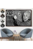 Trezon Ahşap Çerçeveli Albert Einstein Tablosu-7246 thumbnail 7