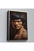 Trezon Ahşap Çerçeveli Bruce Lee Tablosu-7749 thumbnail 3