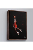 Trezon Ahşap Çerçeveli Michael Jordan Tablo-7751 thumbnail 2