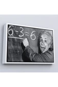 Trezon Ahşap Çerçeveli Albert Einstein Tablosu-7246 thumbnail 1