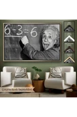 Trezon Ahşap Çerçeveli Albert Einstein Tablosu-7246 thumbnail 6
