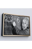 Trezon Ahşap Çerçeveli Albert Einstein Tablosu-7246 thumbnail 3