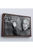 Trezon Ahşap Çerçeveli Albert Einstein Tablosu-7246 thumbnail 2