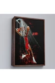 Trezon Ahşap Çerçeveli Michael Jordan Tablo-7682 thumbnail 2