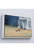 Trezon Ahşap Çerçeveli Edward Hopper - Cape Cod Akşamı Tablo-7061 thumbnail 4