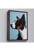 Trezon Ahşap Çerçeveli Sevimli Köpek Tablosu-7635 thumbnail 2