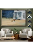 Trezon Ahşap Çerçeveli Edward Hopper - Cape Cod Akşamı Tablo-7061 thumbnail 6