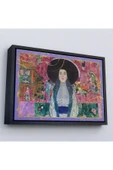 Trezon Ahşap Çerçeveli Gustav Klimt - Adele Bloch Tablo-7086 thumbnail 1