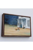 Trezon Ahşap Çerçeveli Edward Hopper - Cape Cod Akşamı Tablo-7061 thumbnail 1