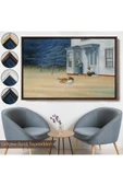 Trezon Ahşap Çerçeveli Edward Hopper - Cape Cod Akşamı Tablo-7061 thumbnail 7