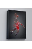 Trezon Ahşap Çerçeveli Michael Jordan Tablo-7730 thumbnail 3