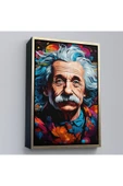 Trezon Ahşap Çerçeveli Albert Einstein Tablo-7827 thumbnail 2