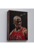 Trezon Ahşap Çerçeveli Michael Jordan Tablo-7739 thumbnail 2