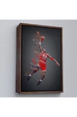 Trezon Ahşap Çerçeveli Michael Jordan Tablo-7730 thumbnail 2