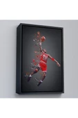 Trezon Ahşap Çerçeveli Michael Jordan Tablo-7730 thumbnail 4